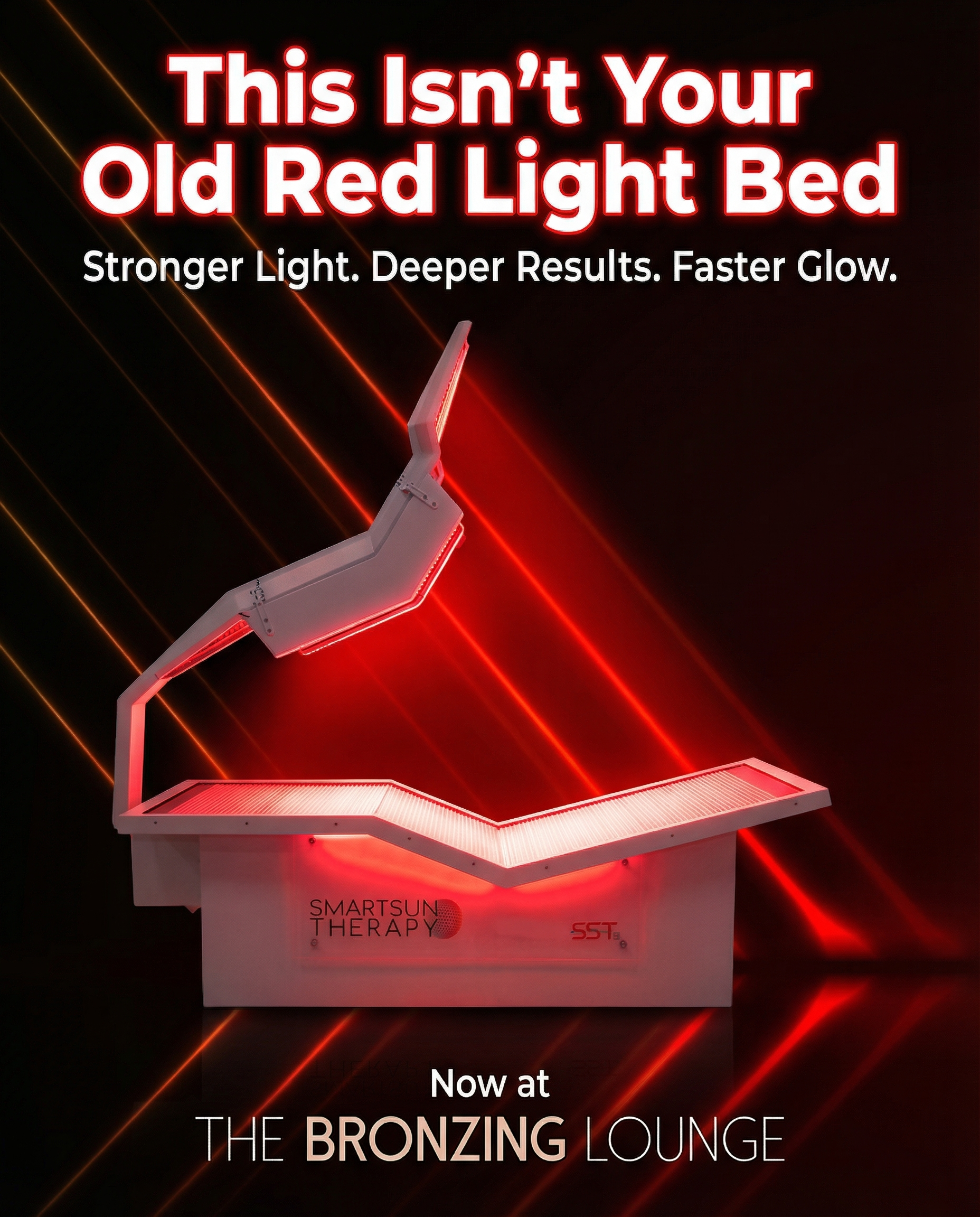 image of red light therapy bed in salon